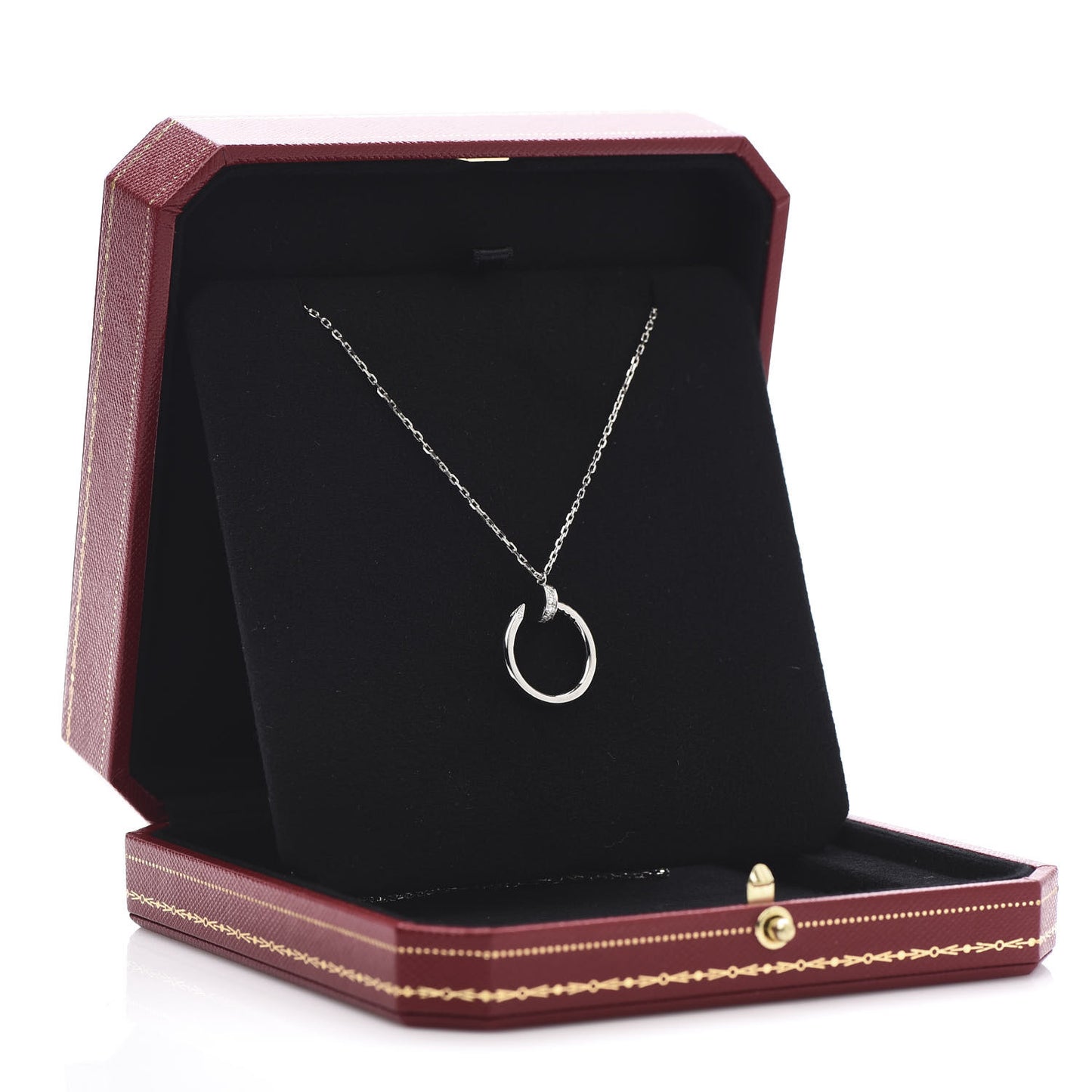 18K White Gold Diamond Juste Un Clou Necklace