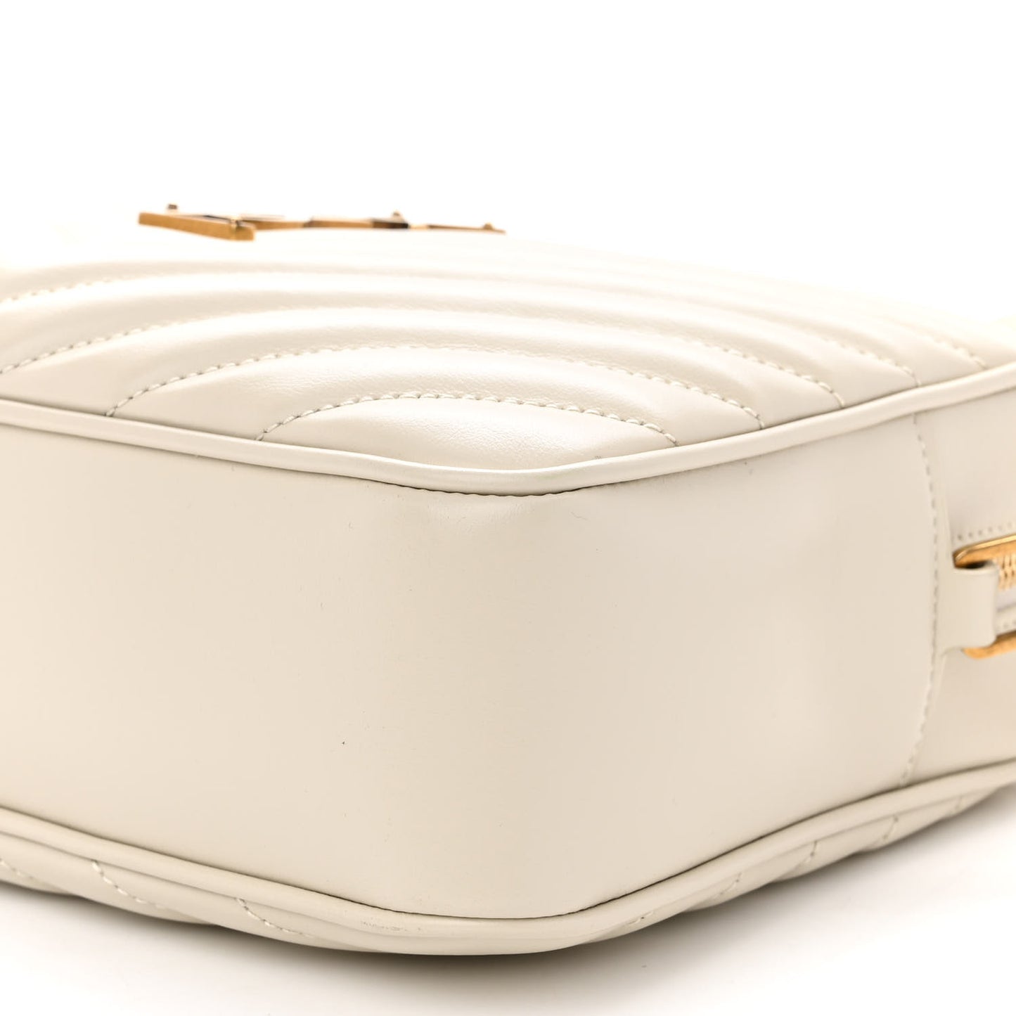 Calfskin Matelasse Monogram Lou Camera Bag Blanc Vintage