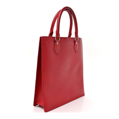 Louis Vuitton Epi Sac Plat PM Castillan Red 2 of 19