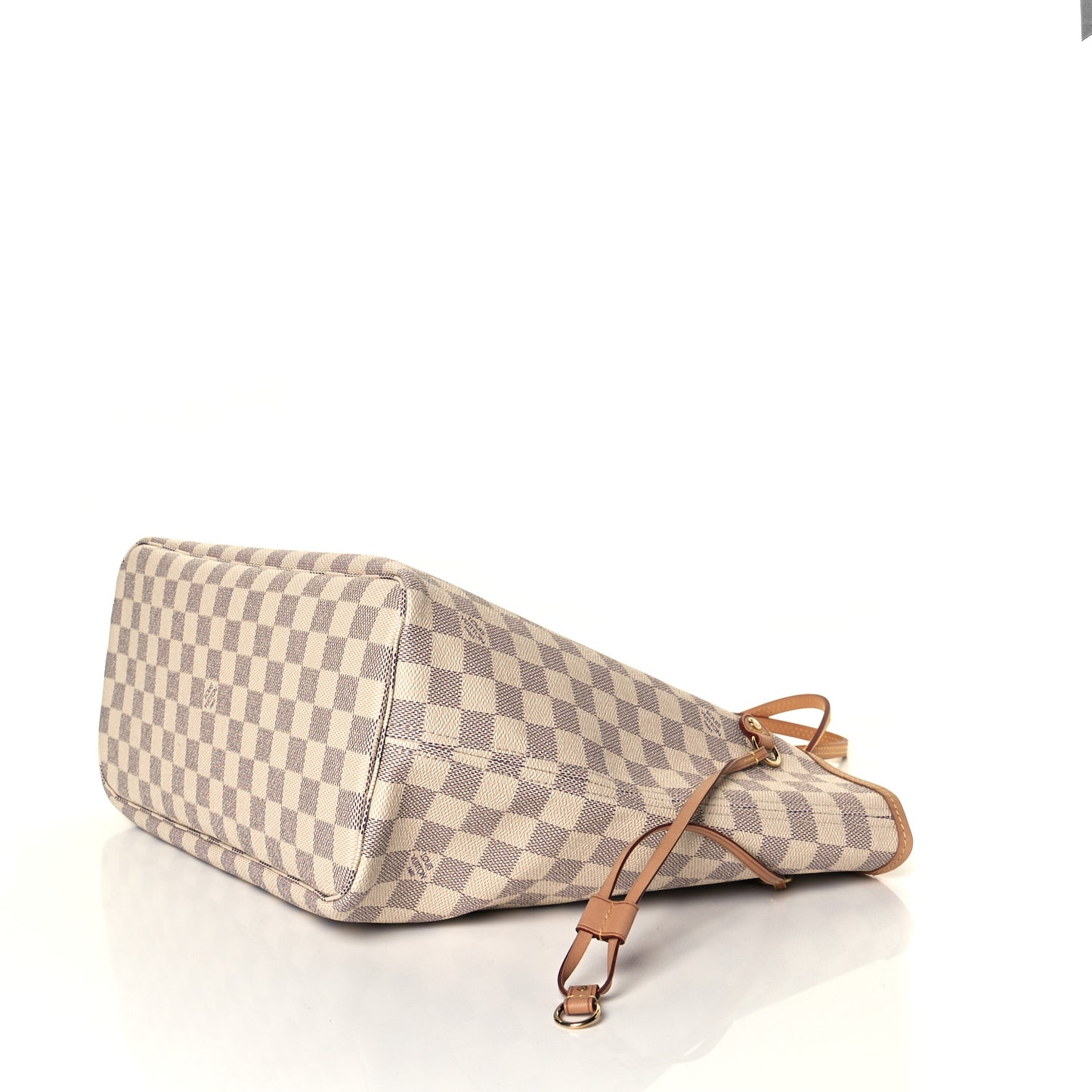 Damier Azur Neo Neverfull MM Rose Ballerine