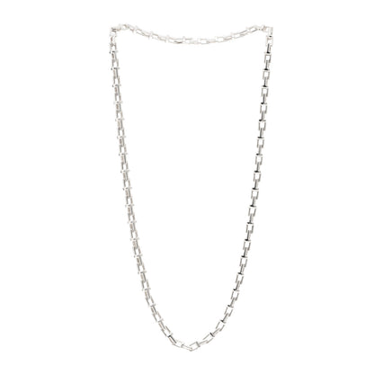 Tiffany Sterling Silver T Narrow Chain Necklace 3 of 5
