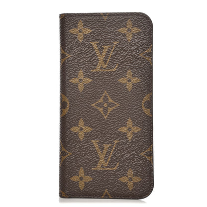 Louis Vuitton Monogram iPhone X Folio Case 1 of 6