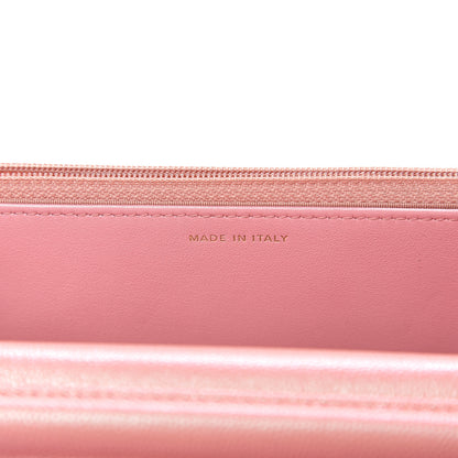 Chanel Iridescent Caviar Quilted Wallet on Chain WOC Rose Pink 6 of 11