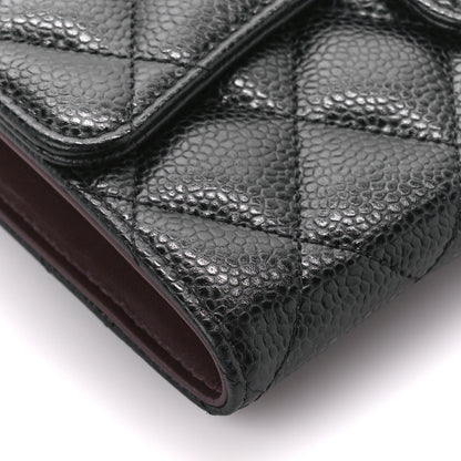 Chanel Caviar Quilted Large Flap Wallet Black 12 of 15