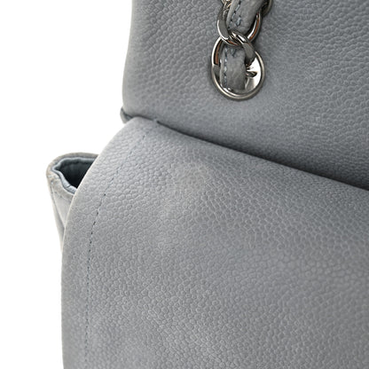 Chanel Iridescent Caviar Quilted Maxi Double Flap Grey 11 of 11