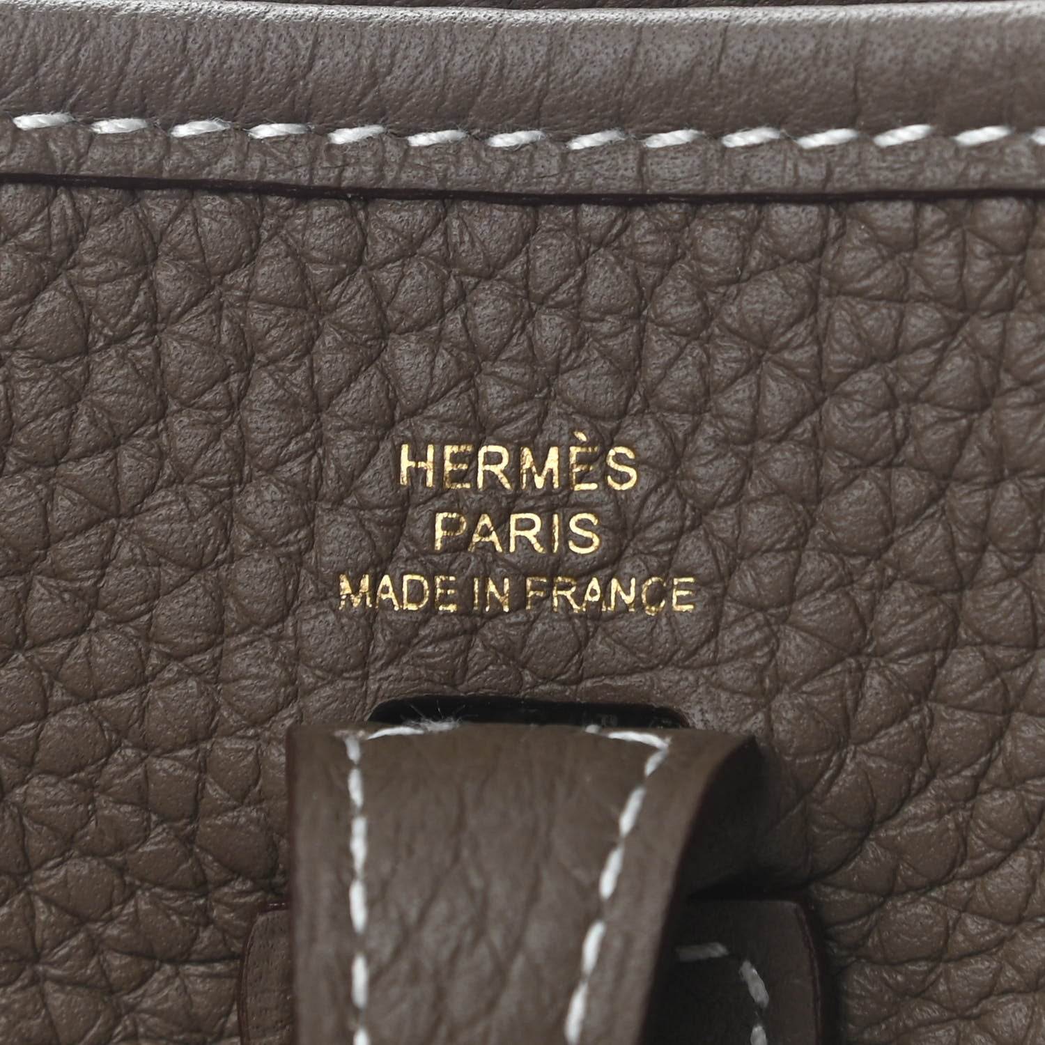 Hermes Taurillon Clemence Amazone Evelyne TPM Etoupe Bleu Indigo 6 of 10