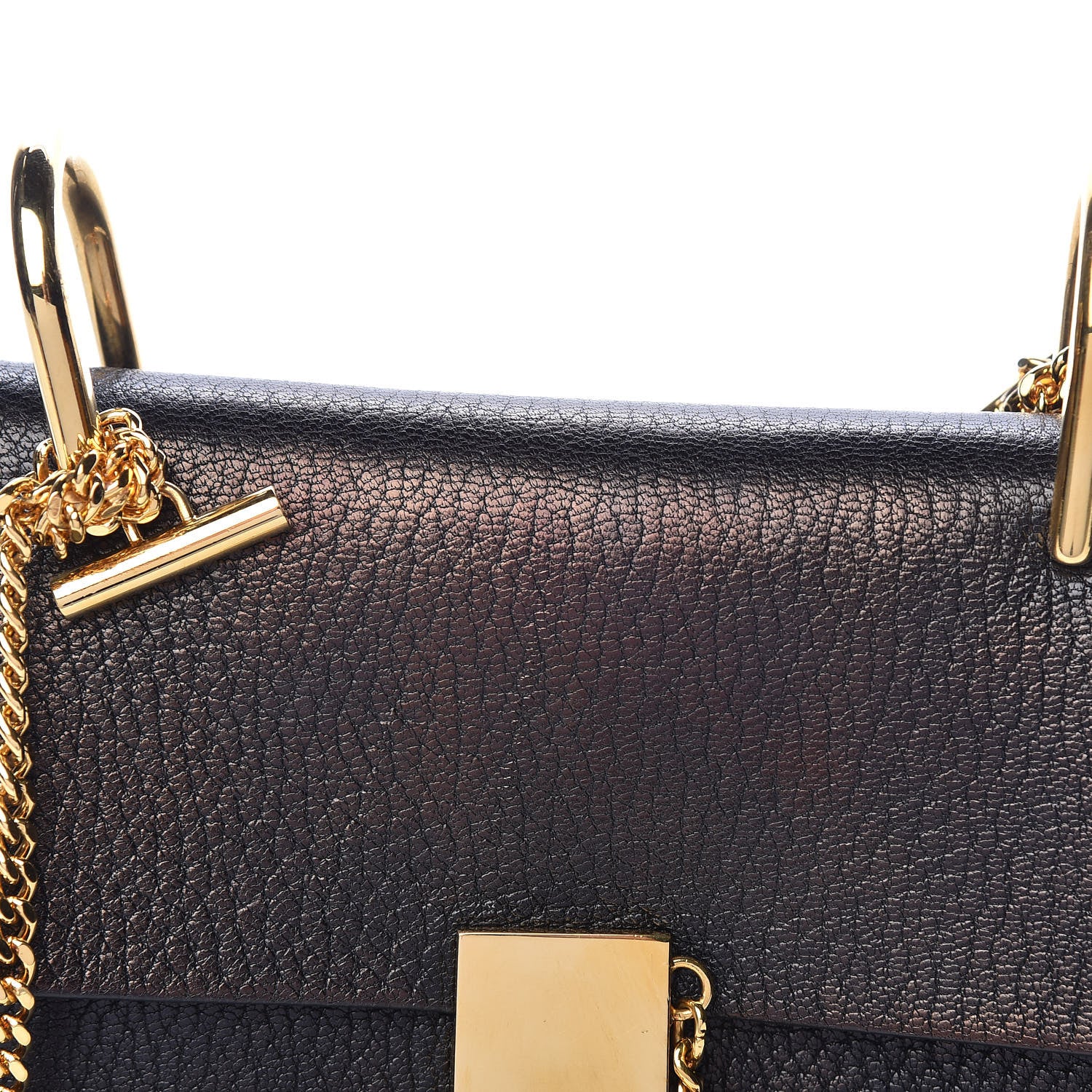 Chloe Grained Lambskin Mini Drew Shoulder Bag Black 12 of 13
