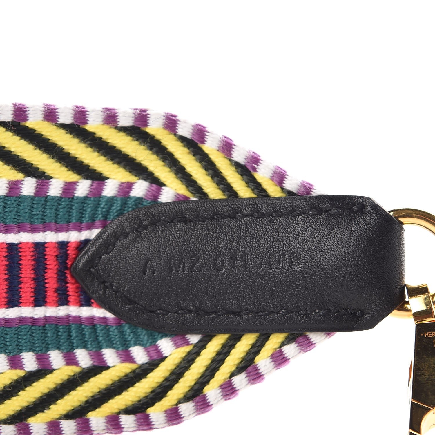 Hermes Toile Swift 50mm Sangle Cavale Shoulder Strap Multicolor Noir 6 of 7