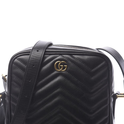 Gucci Calfskin Matelasse GG Marmont Travel Bag Black 8 of 11