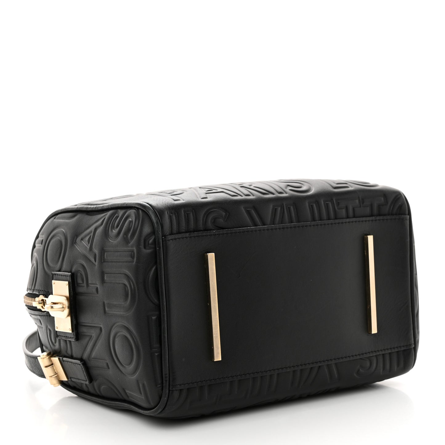 Calfskin Embossed Mini Cube Speedy Black