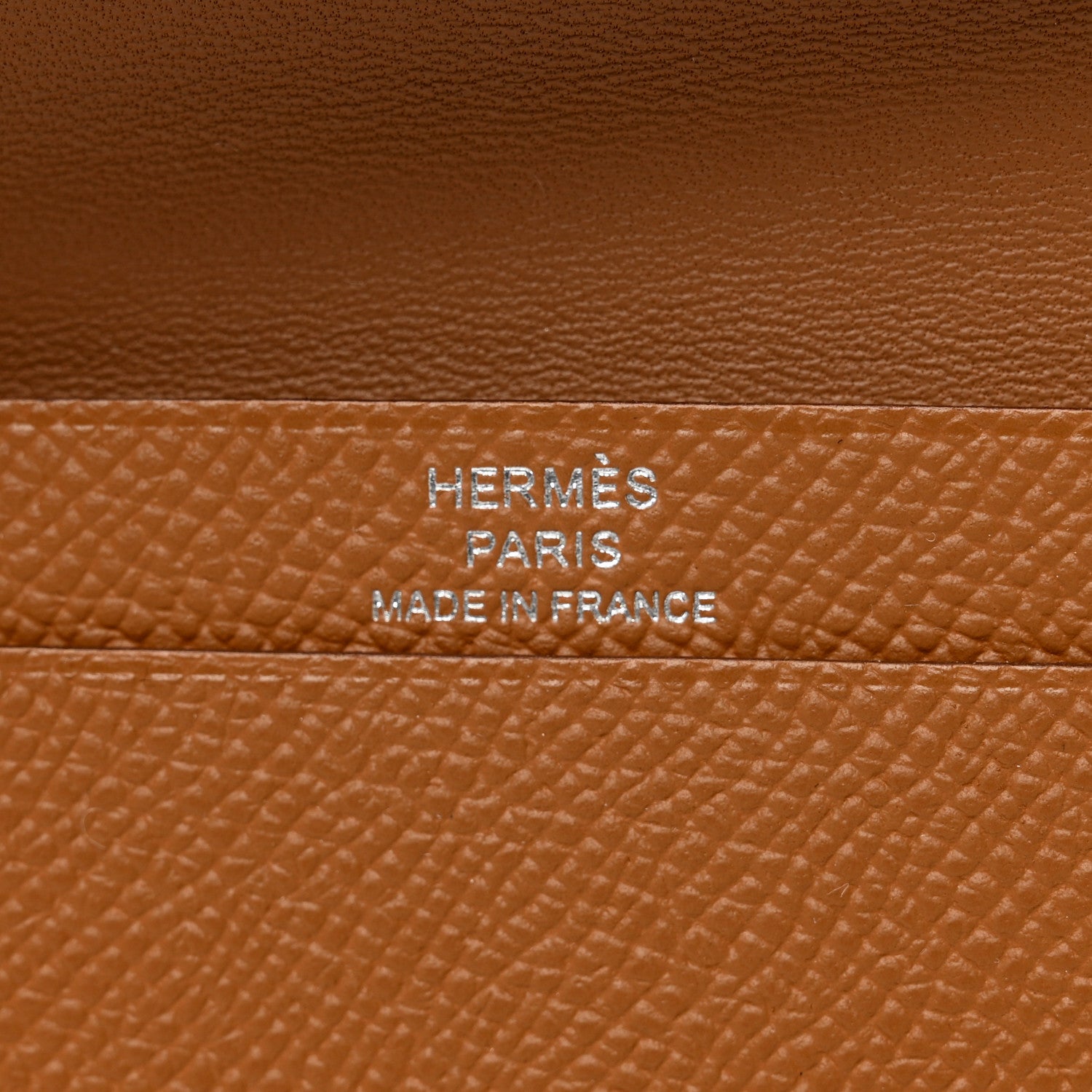 Hermes Epsom Bearn Card Holder Wallet Gold 6 of 7