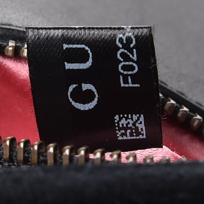 Gucci Velvet Matelasse Marquise Crystals Embroidered Small GG Marmont Shoulder Bag Black 8 of 9