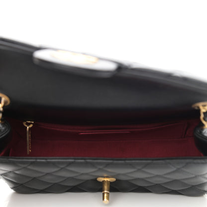 Chanel Lambskin Quilted Mini Romance Rectangular Flap Black 5 of 10