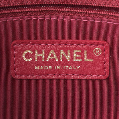 Chanel Shiny Lambskin Quilted Fashion Therapy Bowling Bag Red 6 of 11
