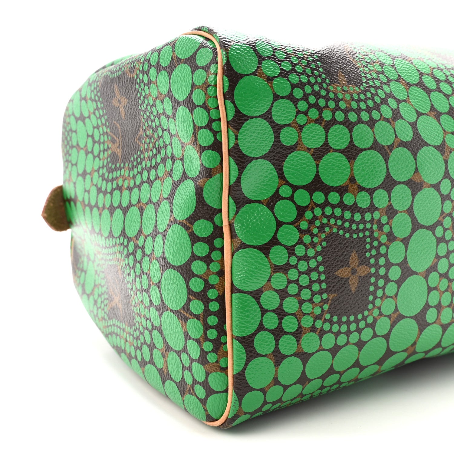 Louis Vuitton Monogram Kusama Town Speedy 30 Green 9 of 10