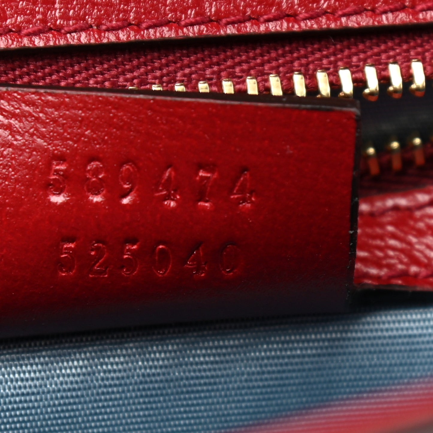 Textured Calfskin Small Torchon GG Ring Shoulder Bag New Cherry Red