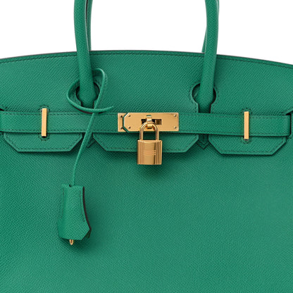 Hermes Epsom Birkin 30 Vert Vertigo 8 of 10
