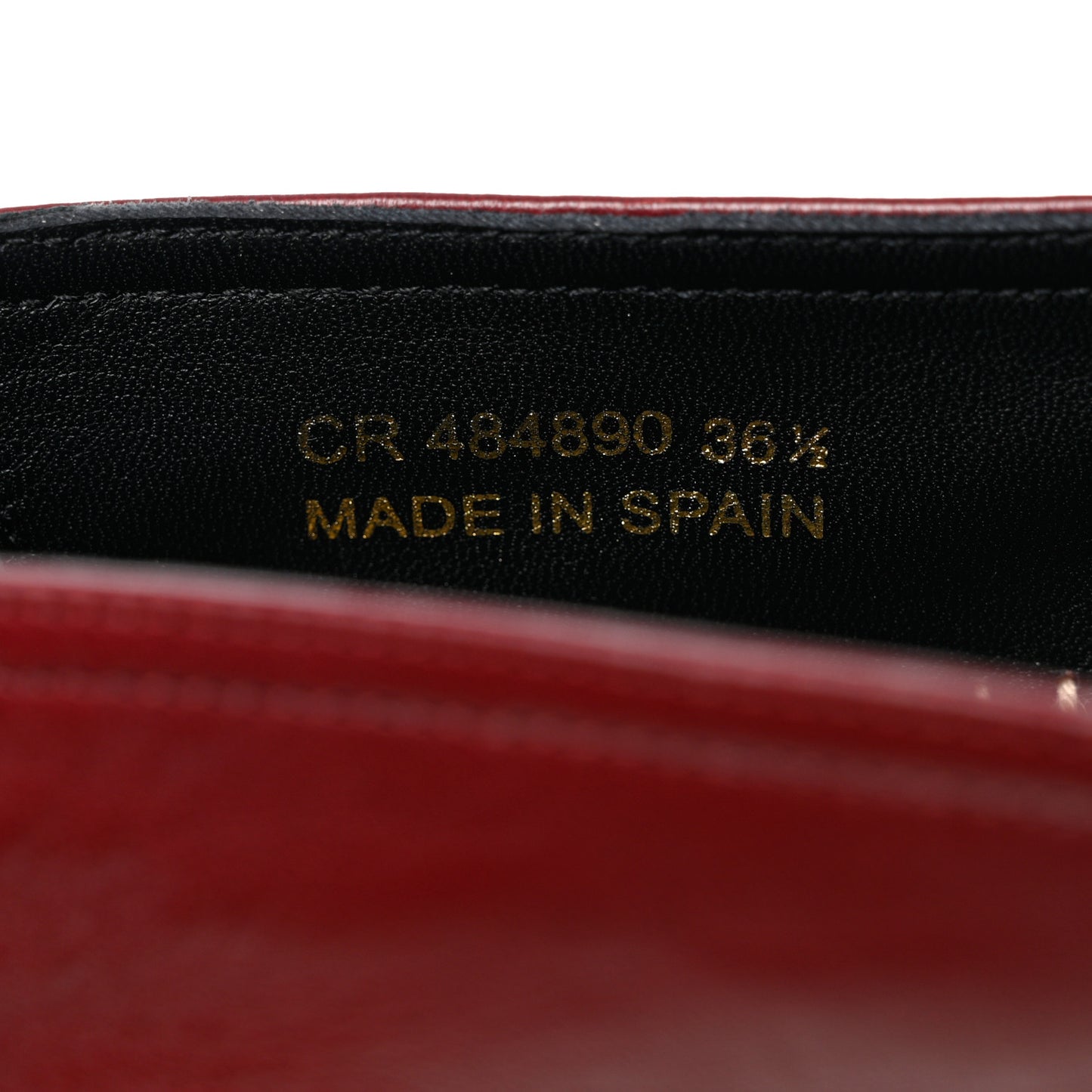 Lambskin Monogram Espadrilles 36.5 Maroon