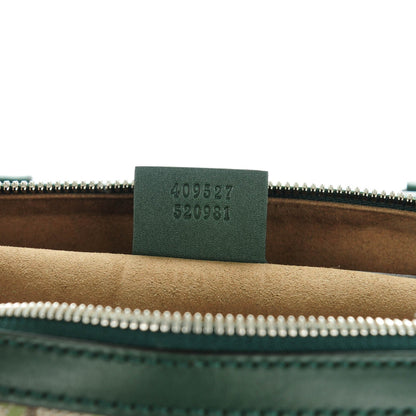 Gucci GG Supreme Monogram Bloom Butterfly Embroidered Medium Boston Green 7 of 7