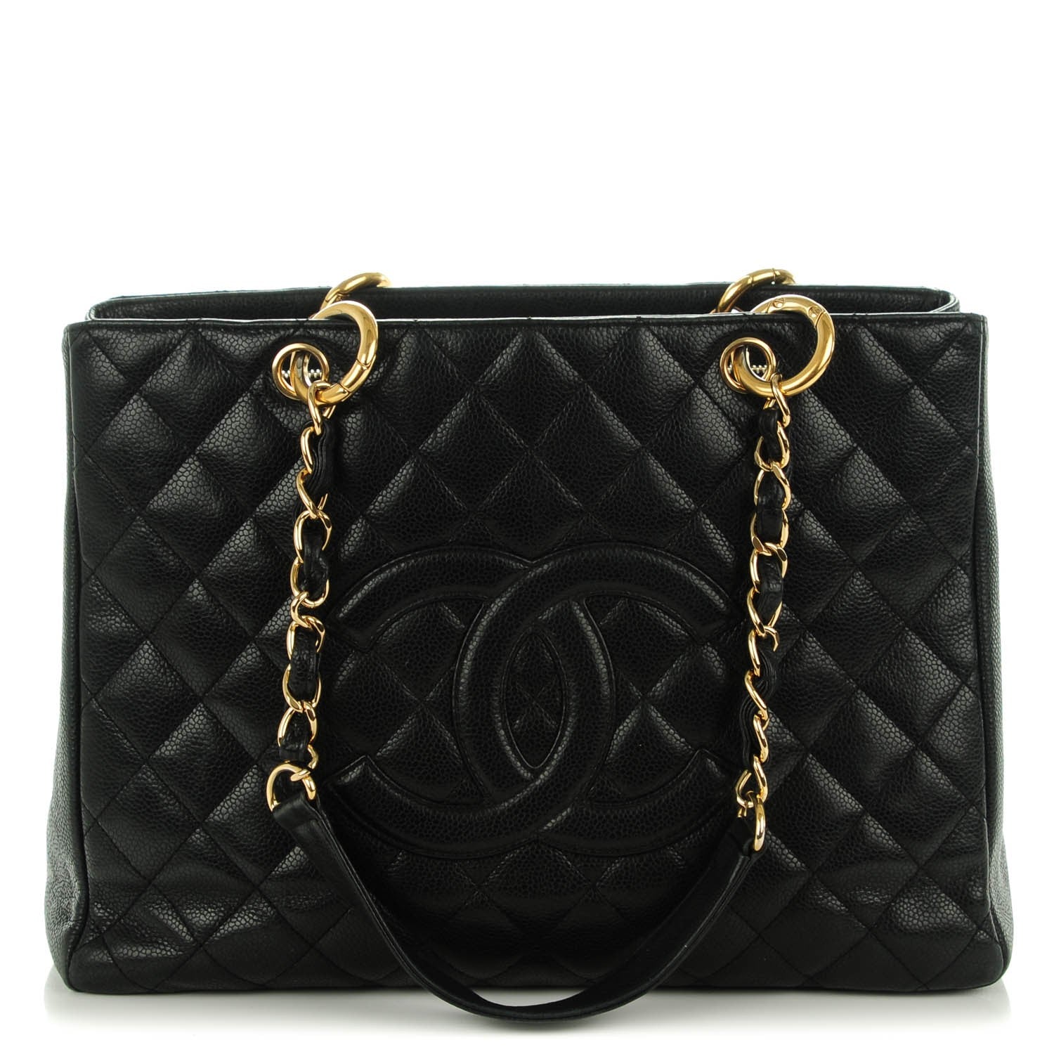 Chanel Caviar Quilted Grand Shopping Tote GST Black 1 of 7