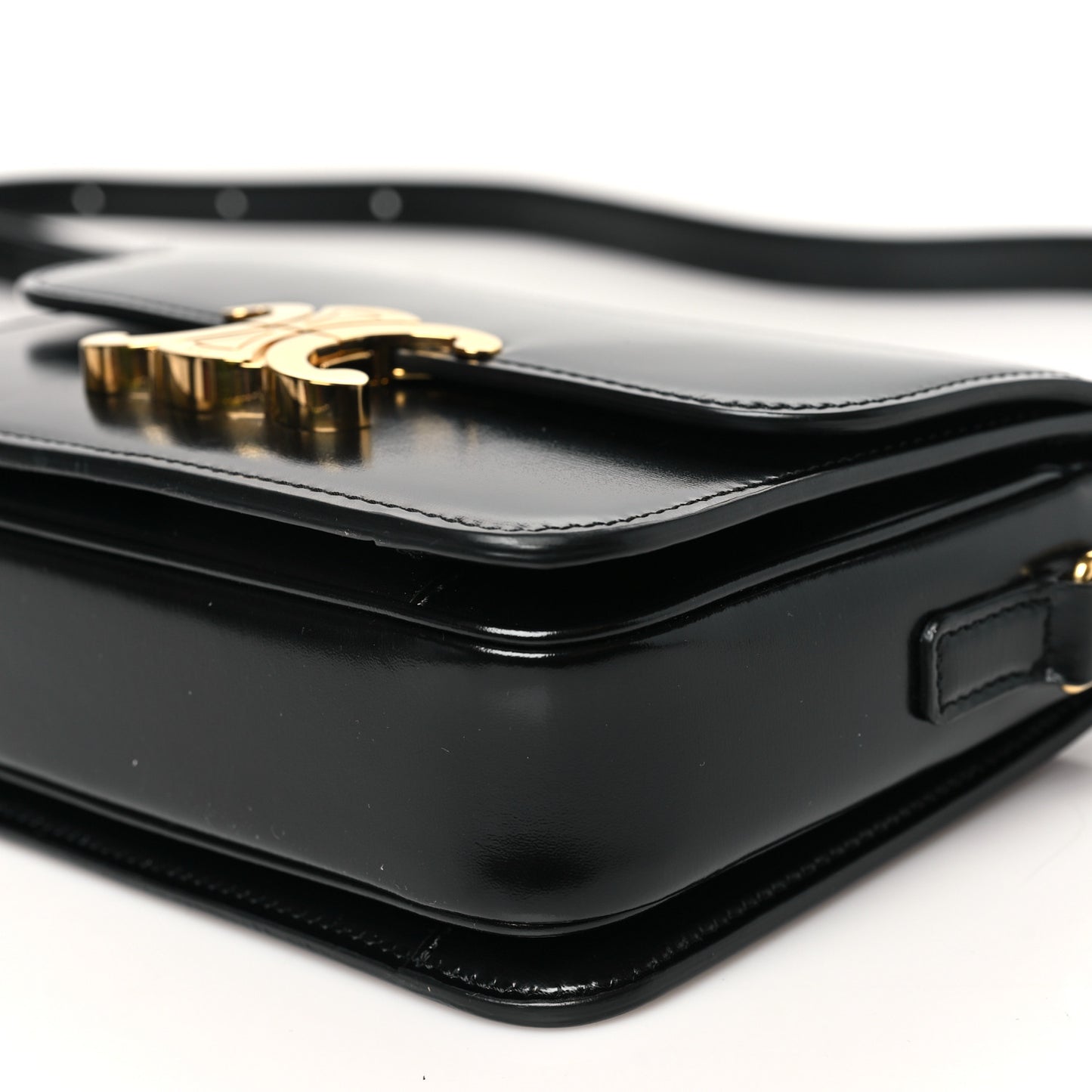 Shiny Calfskin Teen Triomphe Black
