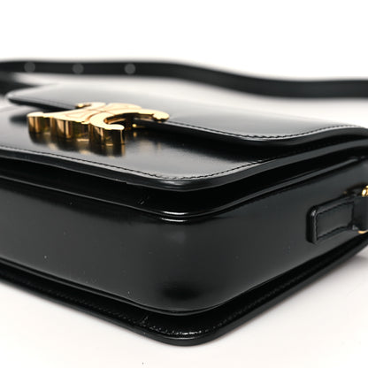 Celine Shiny Calfskin Teen Triomphe Black 10 of 10