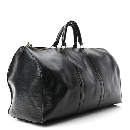 Louis Vuitton Epi Keepall 50 Black 2 of 13