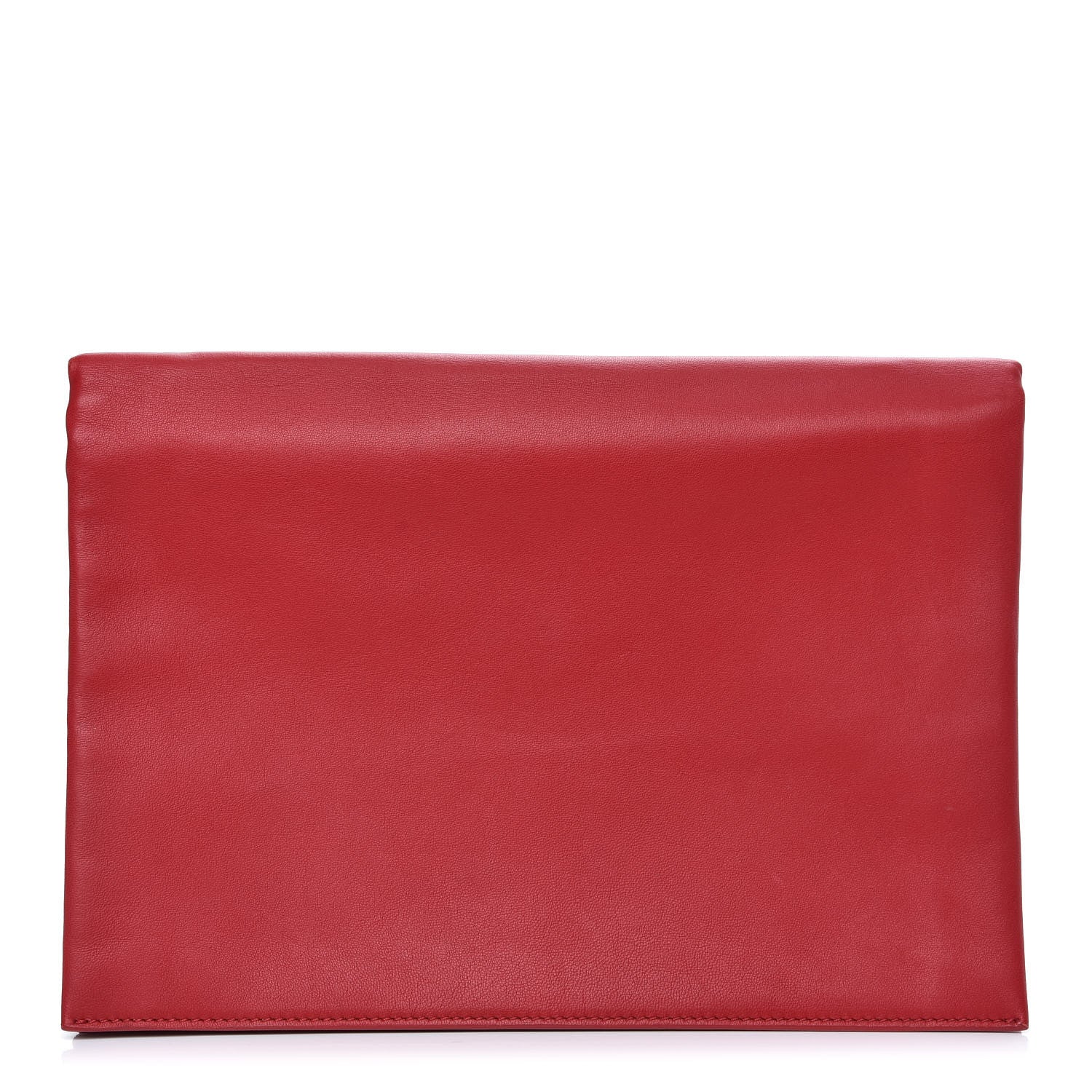 Celine Lambskin Rolled Soft Trio Clutch Bright Red 1 of 8