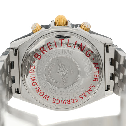Breitling Stainless Steel 18K Yellow Gold 43mm Crosswind Chronograph Automatic Watch B13355 4 of 5