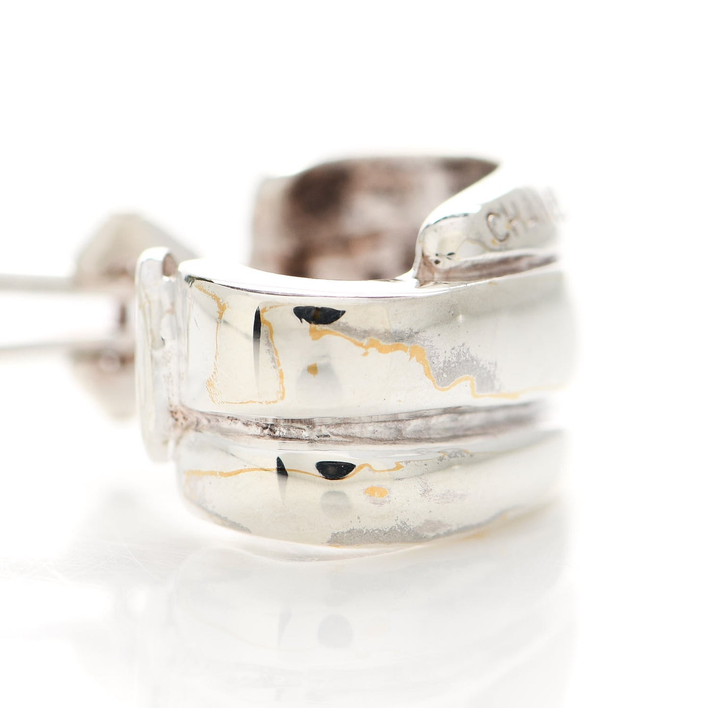 Sterling Silver Camellia Clip On Earrings