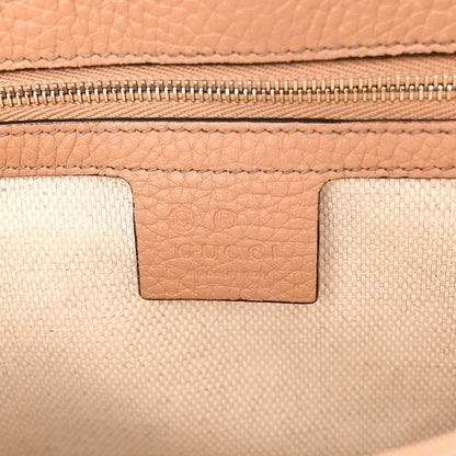 Gucci Pebbled Calfskin Medium Soho Flap Crossbody Camelia 6 of 12