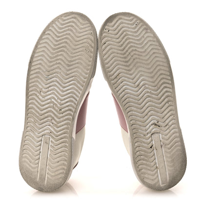 Prada Vitello Soft Logo 45mm Platform Sneakers 35.5 White Pink 7 of 15
