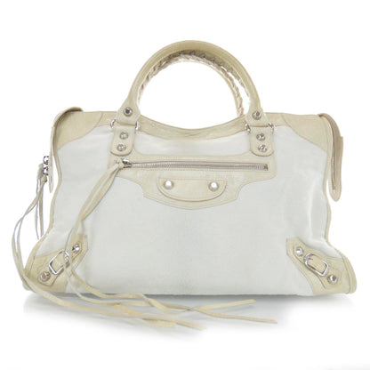 Balenciaga Pony Hair City Bianco 1 of 9