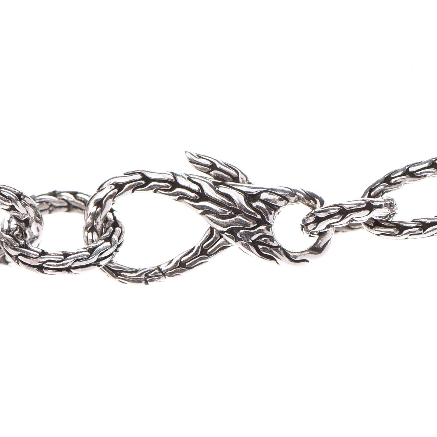 John Hardy Sterling Silver 22K Gold Palu Round Link Necklace 4 of 5