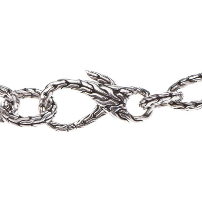 John Hardy Sterling Silver 22K Gold Palu Round Link Necklace 4 of 5