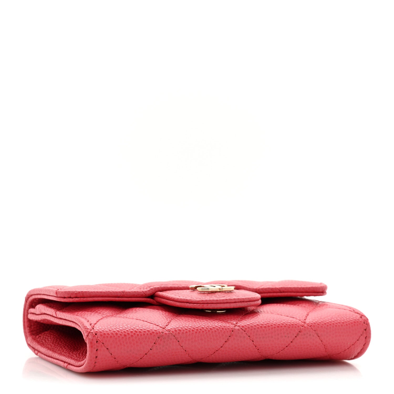 Chanel Caviar Quilted Flap Card Holder Pink 4 of 13