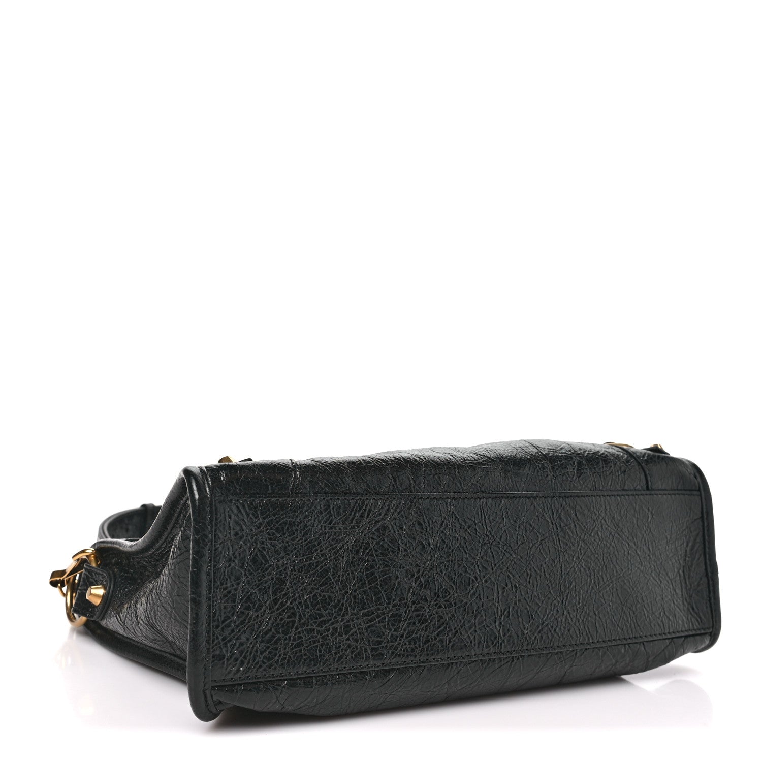 Balenciaga Agneau Arena Gold Hardware Small Le City Black 4 of 10