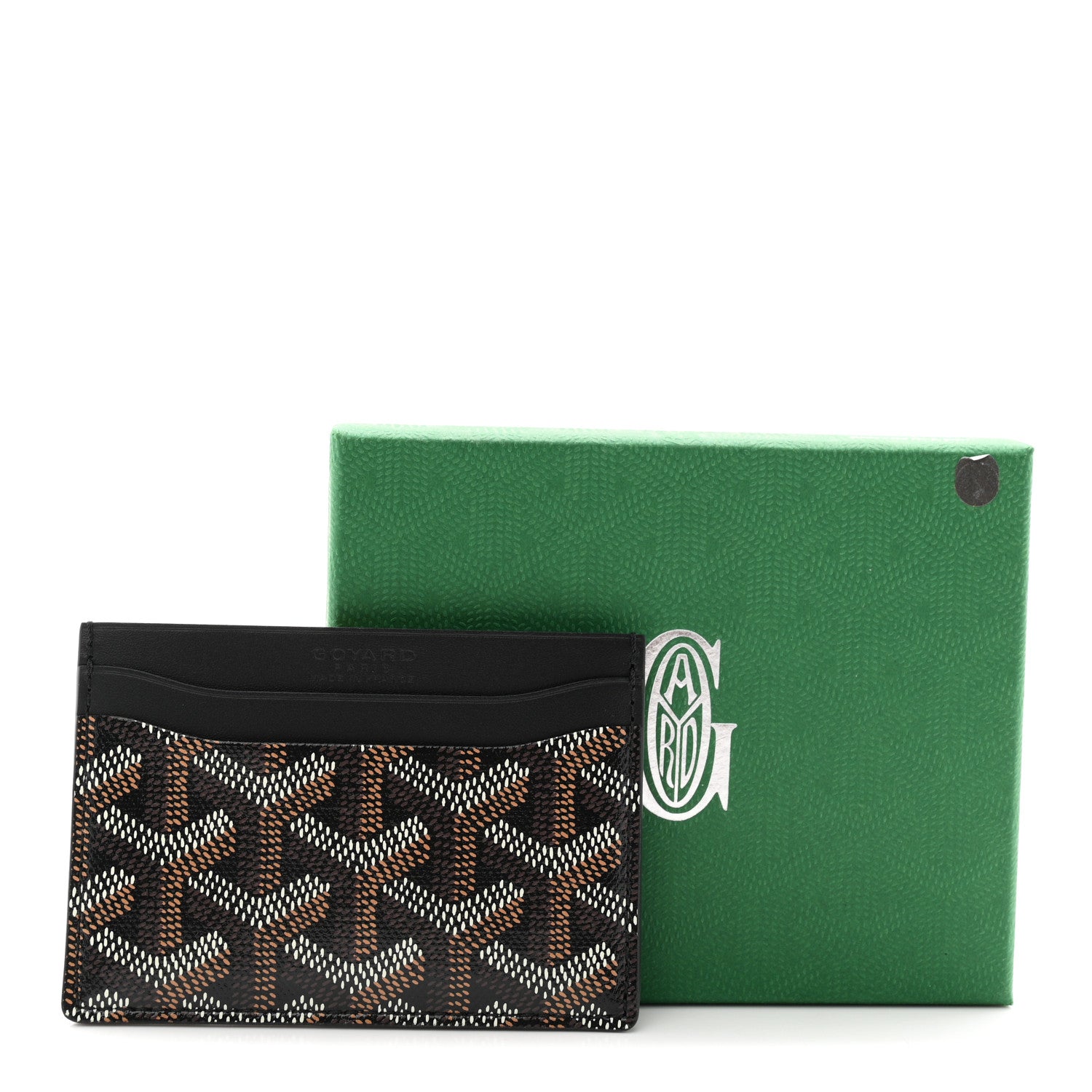 Goyard Goyardine Saint Sulpice Card Holder Black 7 of 7