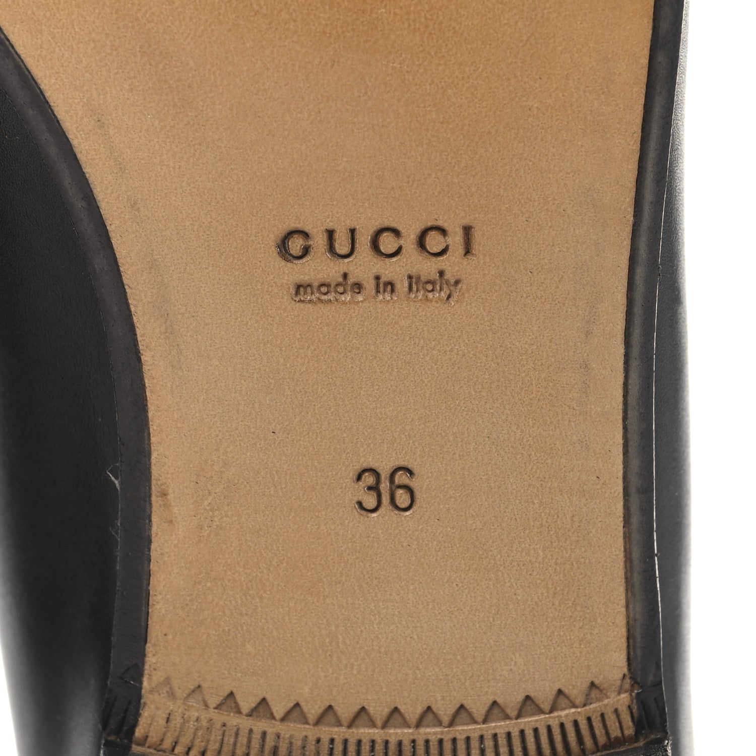 Gucci Calfskin Womens 1953 Horsebit Loafers 36 Black 7 of 8