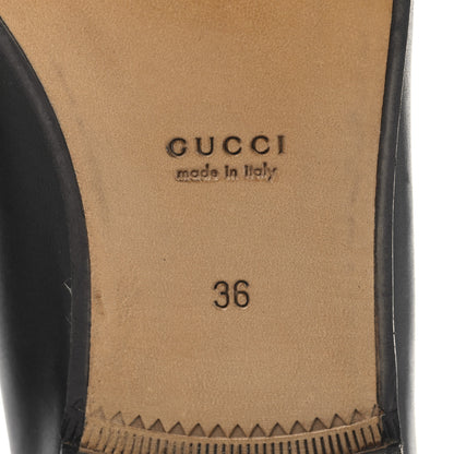 Gucci Calfskin Womens 1953 Horsebit Loafers 36 Black 7 of 8