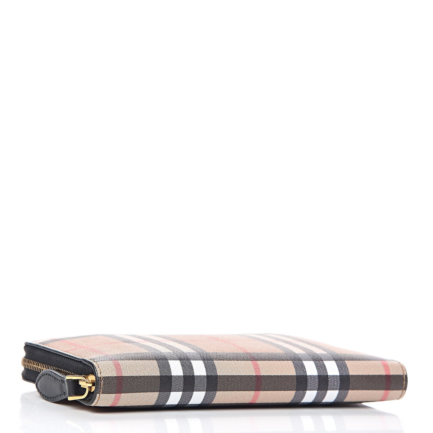 Vintage Check Elmore Zip Around Wallet Black