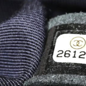 Cable Knit Small Flap Navy Blue