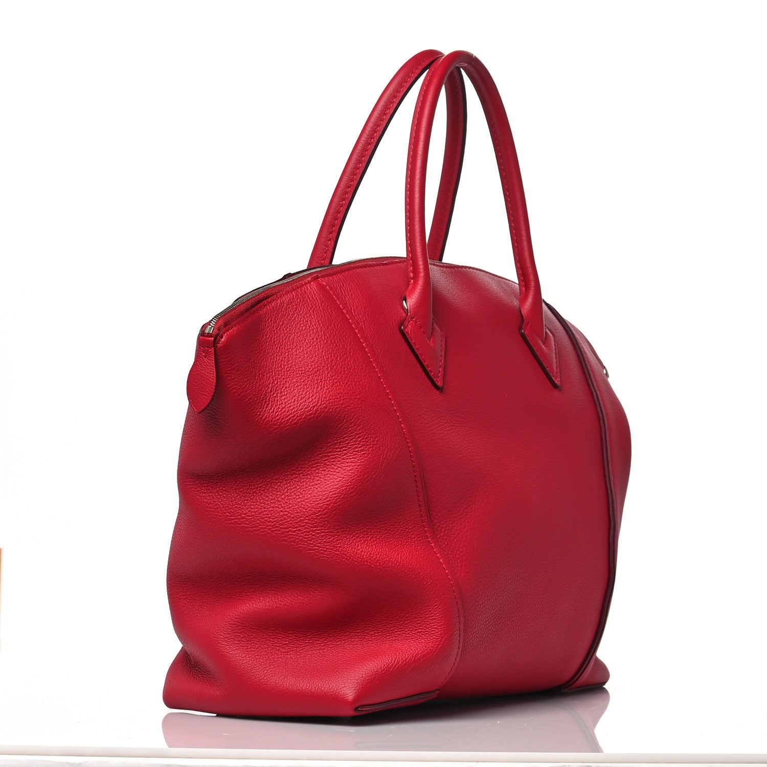Louis Vuitton Veau Cachemire Soft Lockit MM Framboise 2 of 7