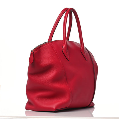 Louis Vuitton Veau Cachemire Soft Lockit MM Framboise 2 of 7