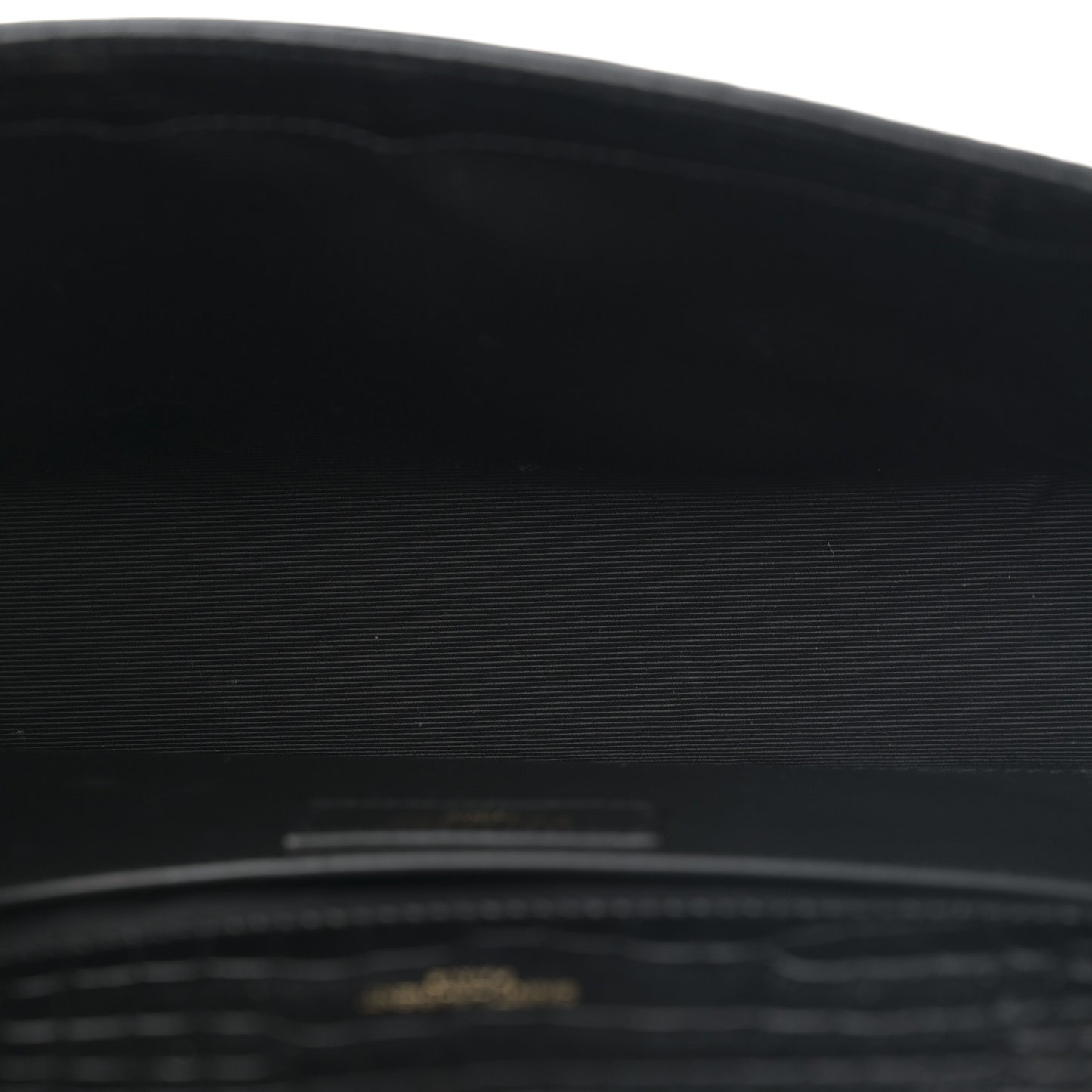 Calfskin Crocodile Embossed Medium Classic Monogram Kate Tassel Satchel Black