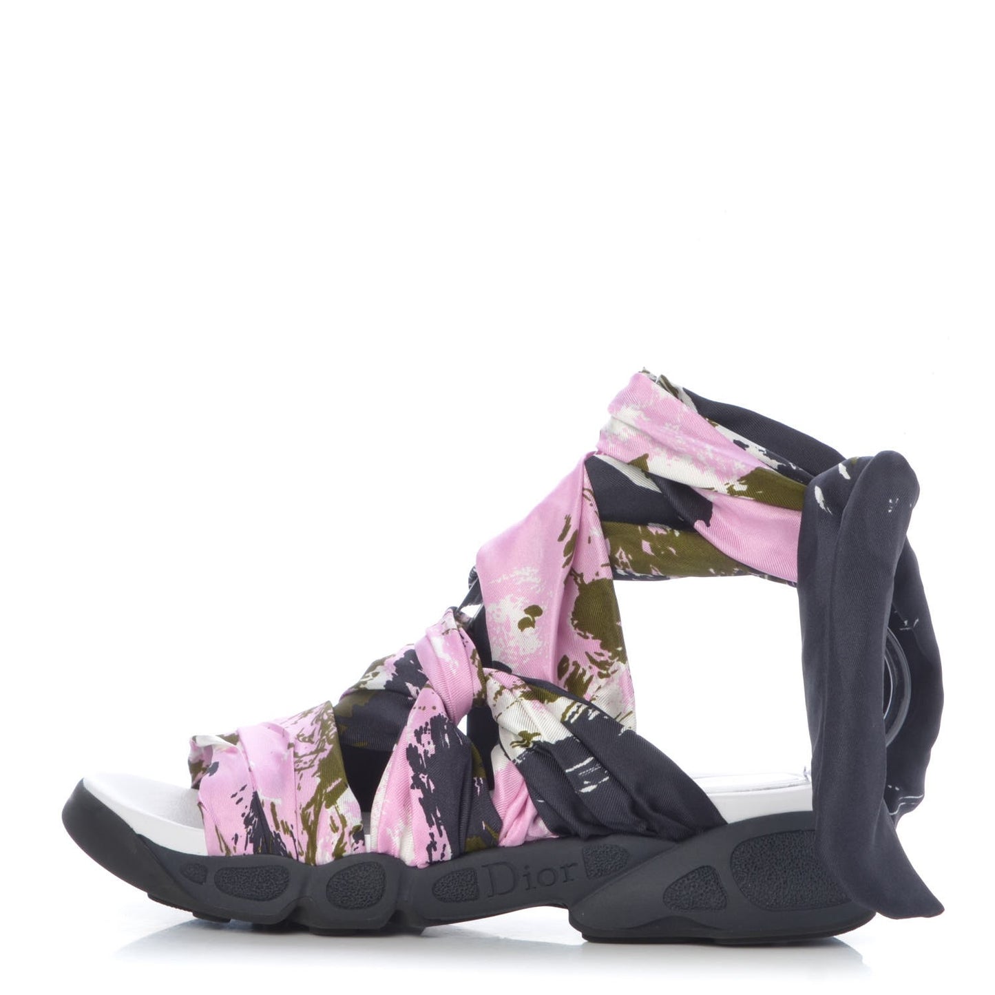 Silk Brooklyn Flat Sandals 38.5 Papillon