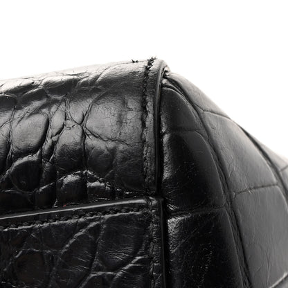 Givenchy Calfskin Crocodile Embossed Large Antigona Black 13 of 15