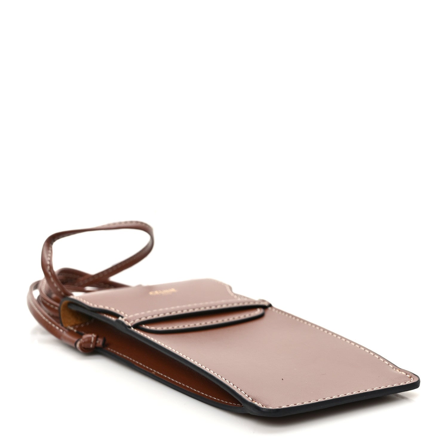 Celine Smooth Calfskin Sunglasses Pouch Tan 4 of 8