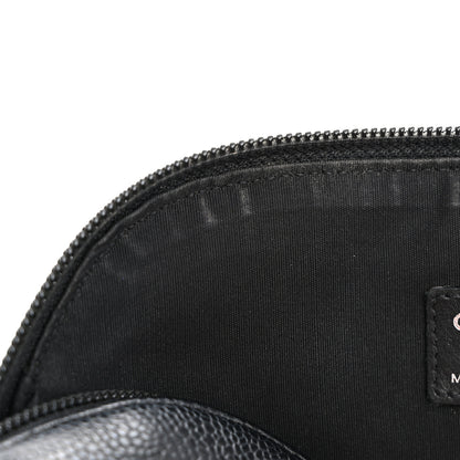 Chanel Caviar Timeless CC Cosmetic Pouch Black 8 of 14