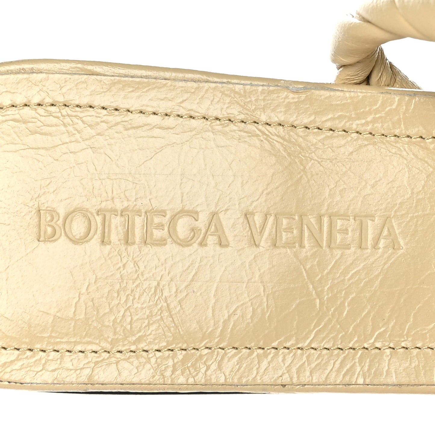 Shiny Light Nappa BV Point Ballet Flats 37 Butter